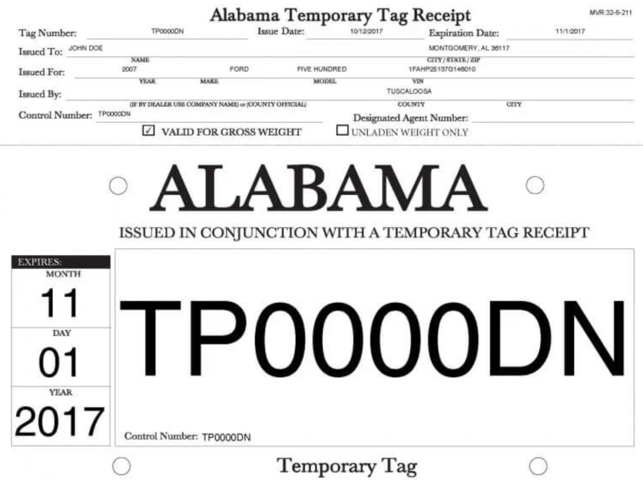 How to Get a Temporary Tag in Alabama - My DMV Appointment